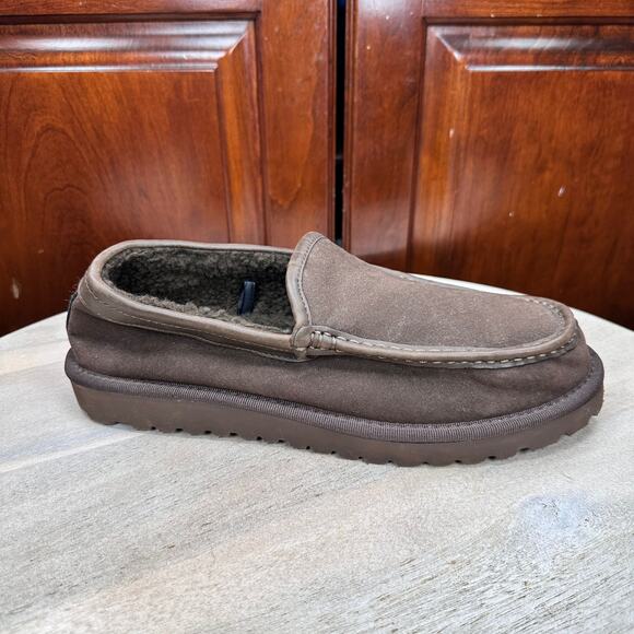 Kenneth Cole Reaction Mens Jaxon Slippers Size 7.5 Brown Memory Foam Shoes - Picture 7 of 16
